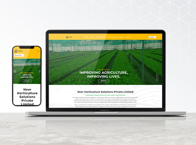Neer Horticulture | Top online store development Company | Stylish banner designing in Ahmedabad